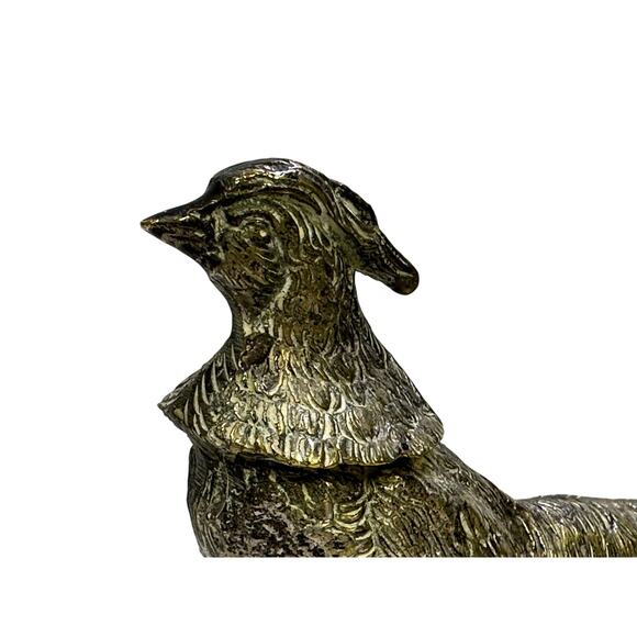 Mid-Century Silverplate Pair of 11" Vintage Figurines Pheasants-Stunning - Picture 5 of 8